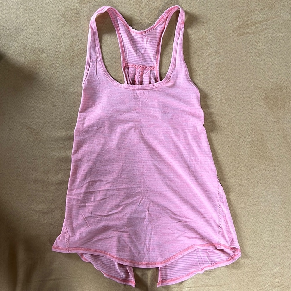 Light pink lululemon tank top